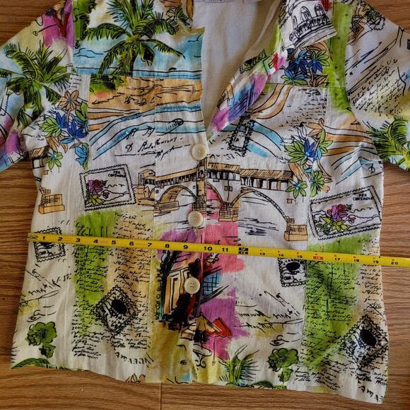 Life Style Petite Travel Inspired Vtg Cotton Jacket Sz PM - Picture 8 of 8